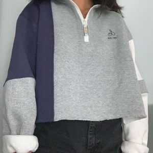 SOLD DO NOT BUY Vintage Color-block Quarter Zip